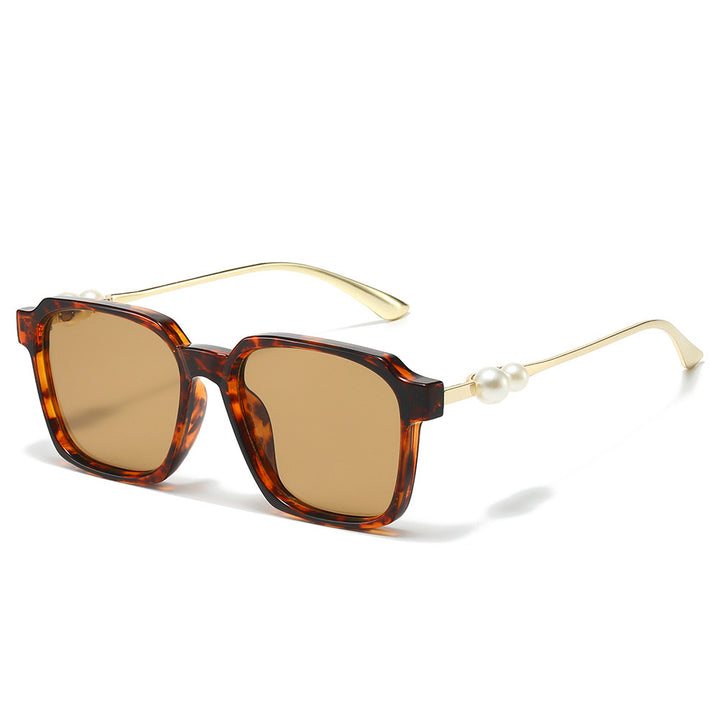 Chice quadratische Sonnenbrille mit Perlenakzenten Karnz