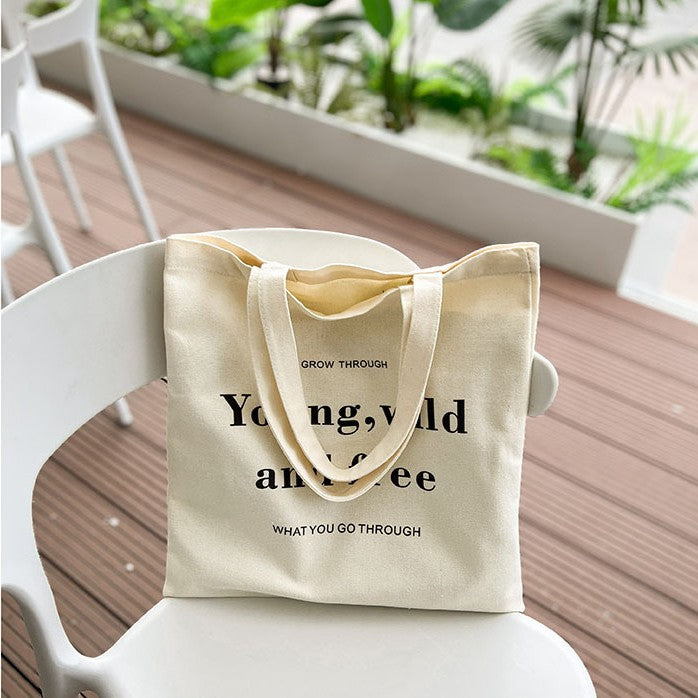 Motivational Canvas Tote Bag Karnz