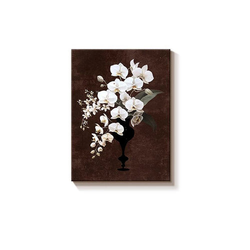 Elegante Orchideen Blumencanvas Kunstwerk