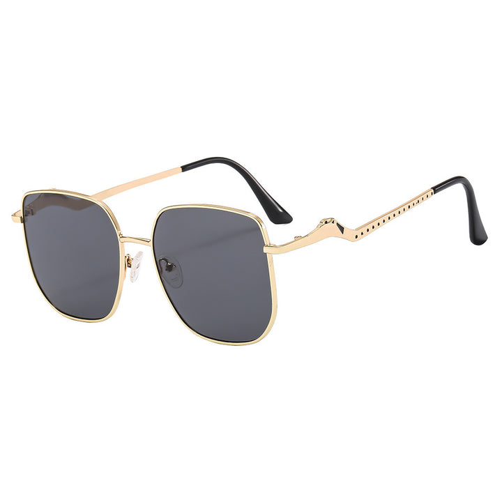 Damen quadratischeDesigner-Sonnenbrille mit dekorativen Akzenten Karnz