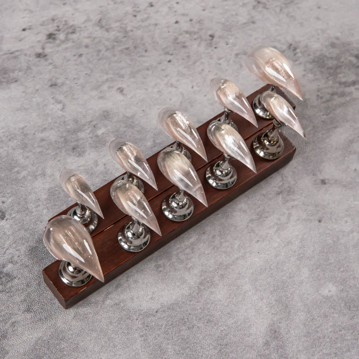 Premium Stiletto-Spitz Druck-Nagel-Set