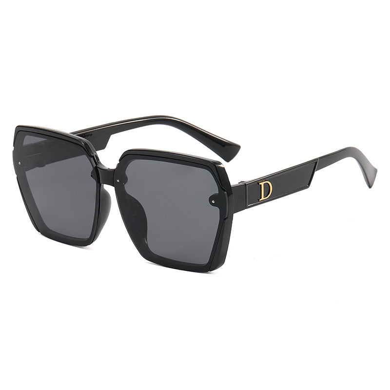 Damen geometrische Sonnenbrille mit robustem Rahmen Karnz