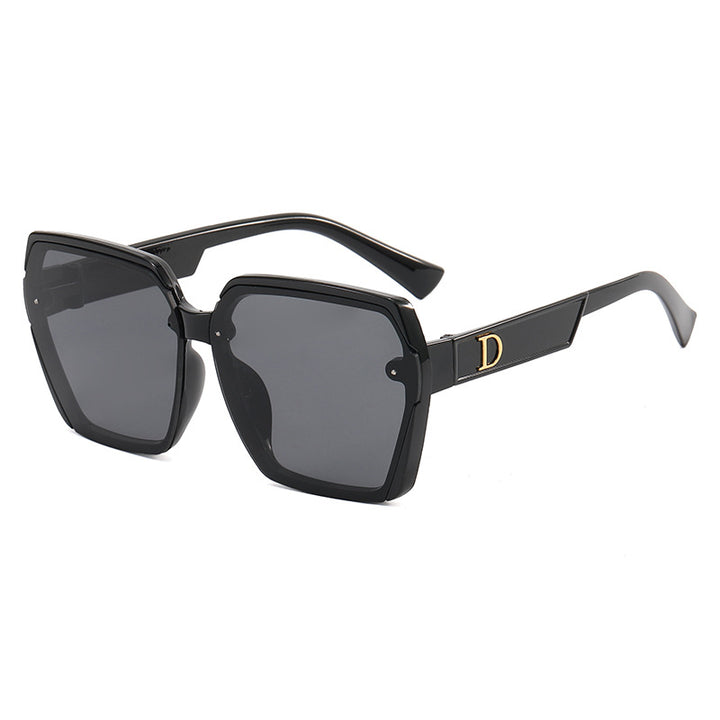 Damen geometrische Sonnenbrille mit robustem Rahmen Karnz