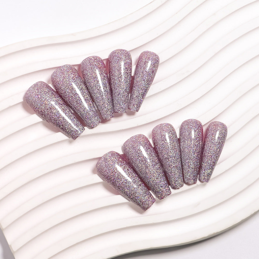 Glamouröse Glitzernd Press-On Nagelspitzen Karnz