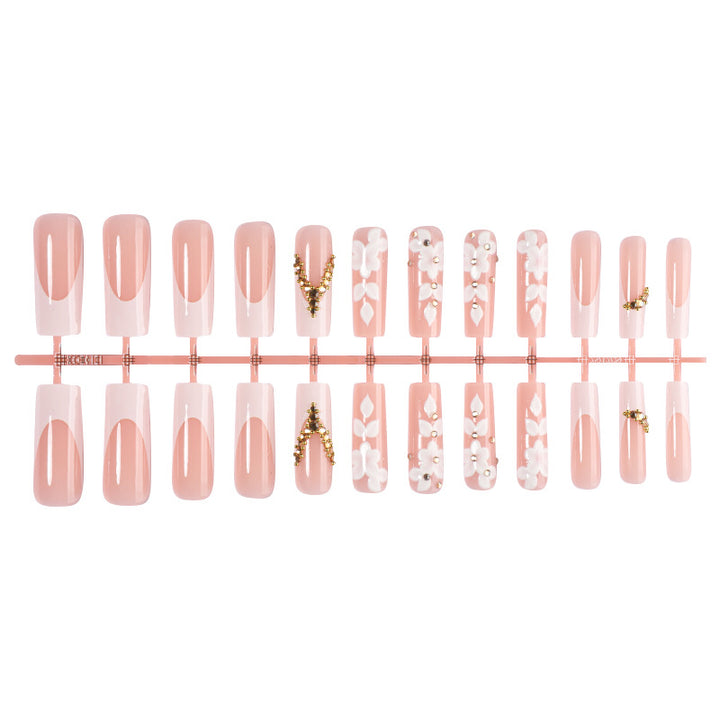 Premium Dekorative Druck-Nagelset mit floralen Verzierungen Karnz
