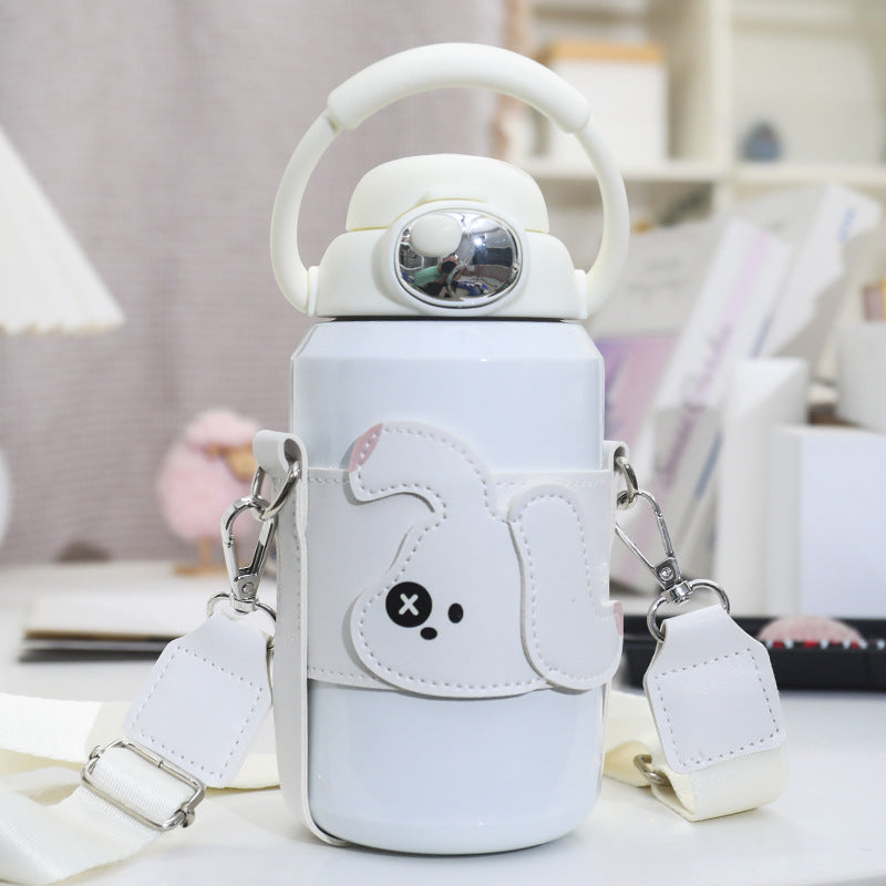 Damen Isolierte Trinkflasche mit praktischem Tragesystem und niedlichem Design Karnz