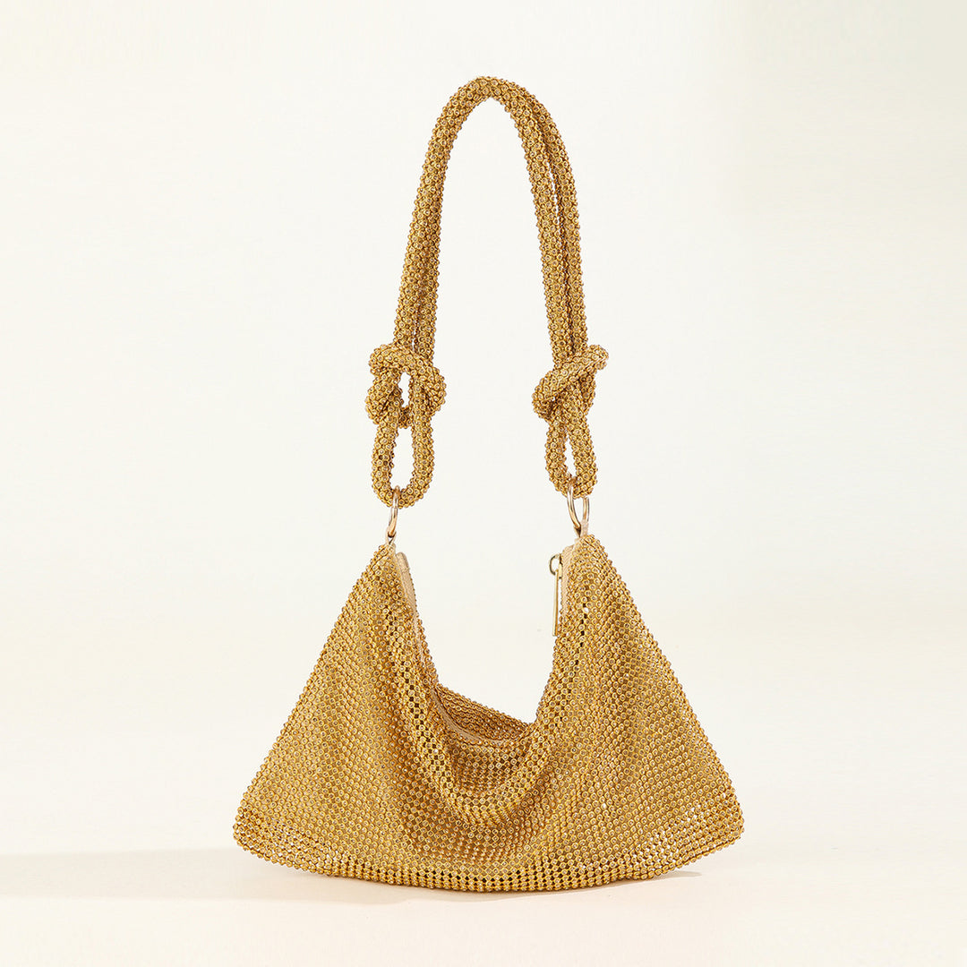 Rhinestone-besetzte Schultertasche
