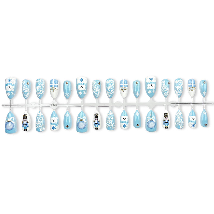 Winter-Themen Press-On Nagelset