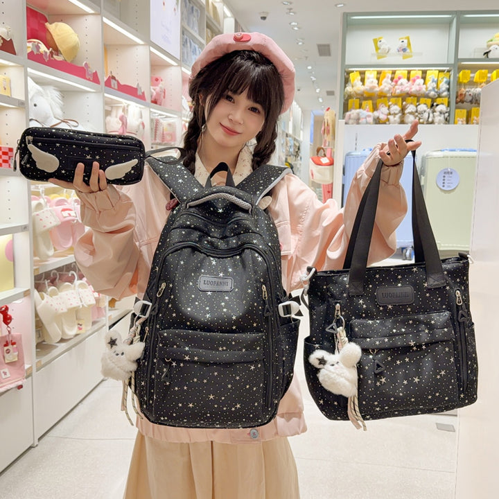 Stern-gedruckter Multi-Taschen Rucksack Karnz