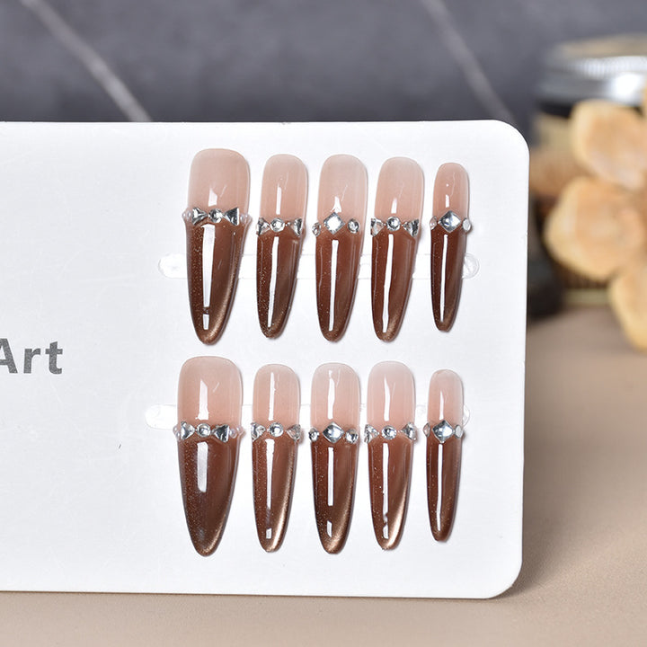 Glamouröse Lange Stiletto Press-On Nagelverlängerungen Karnz 1787316087