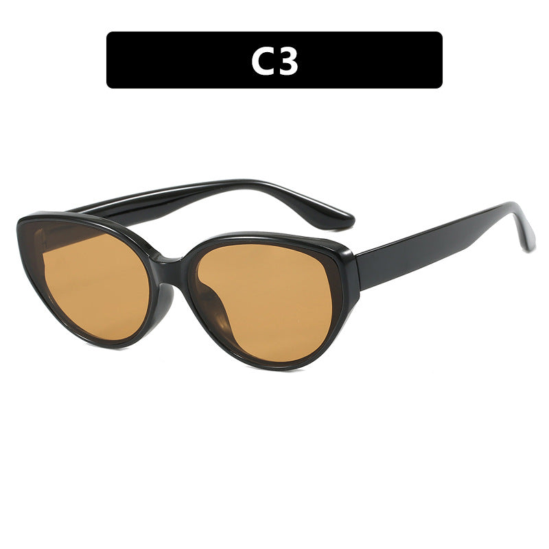 Damen modische Sonnenbrille mit einzigartiger Katzenaugenform Karnz