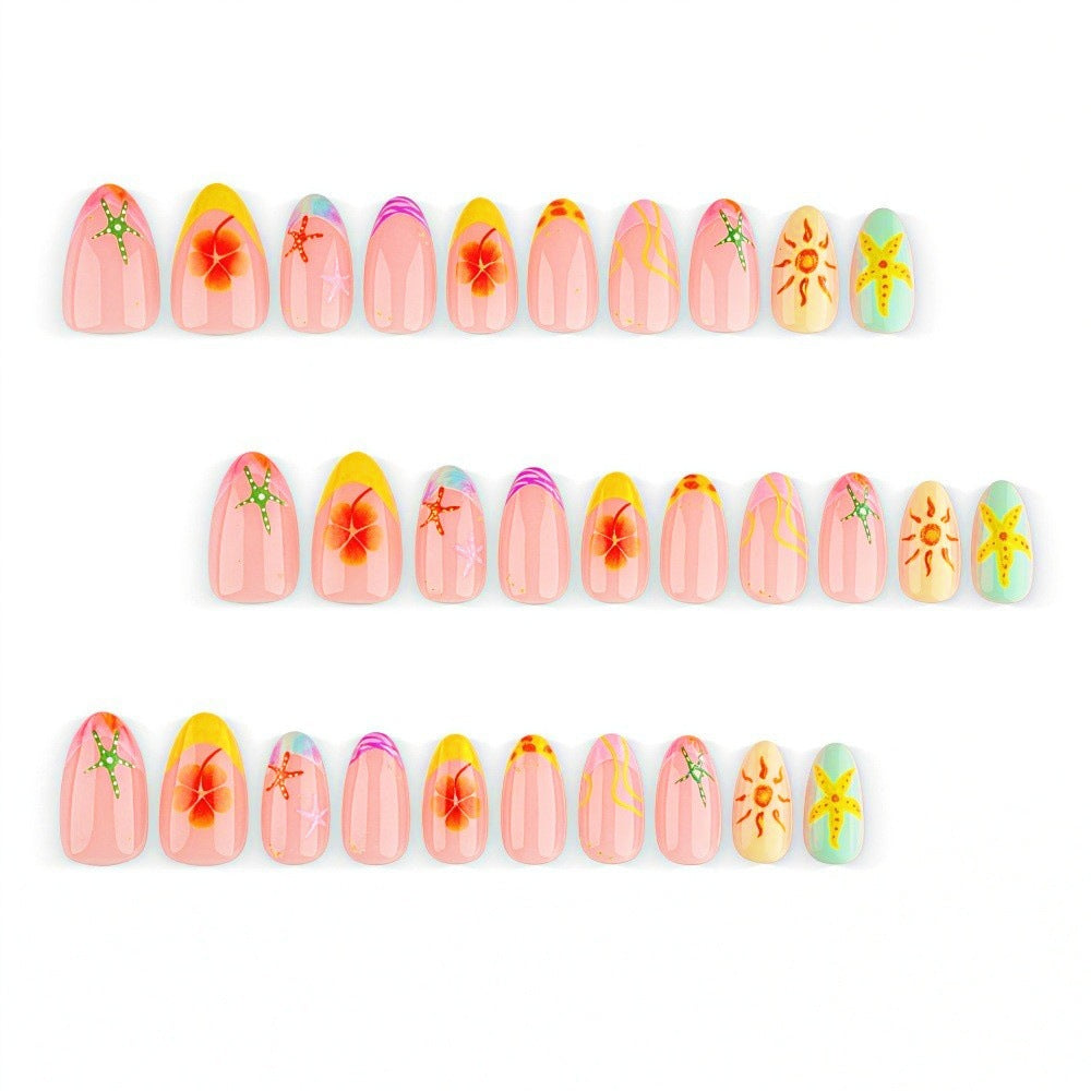Sommerliche Nagelkunst Karnz