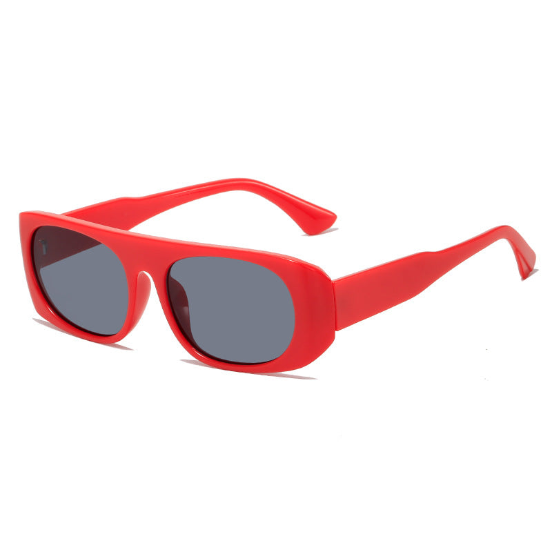 Damen modische Sonnenbrille im eleganten Schilddesign Karnz