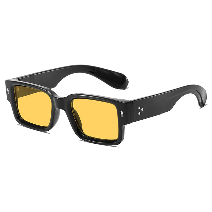 Moderne Minimalistische Quadratische Sonnenbrille Karnz