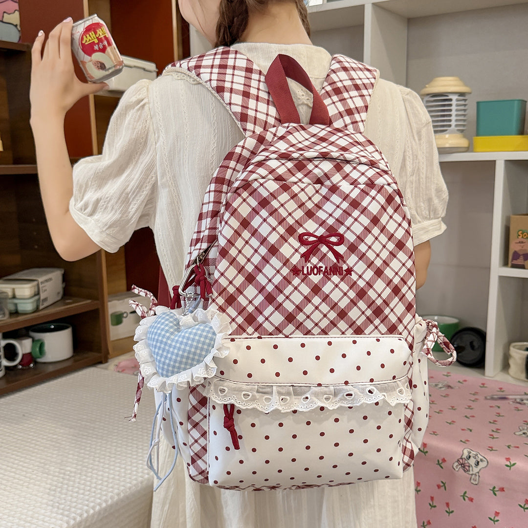 Süßer dekorativer bedruckter Rucksack Karnz