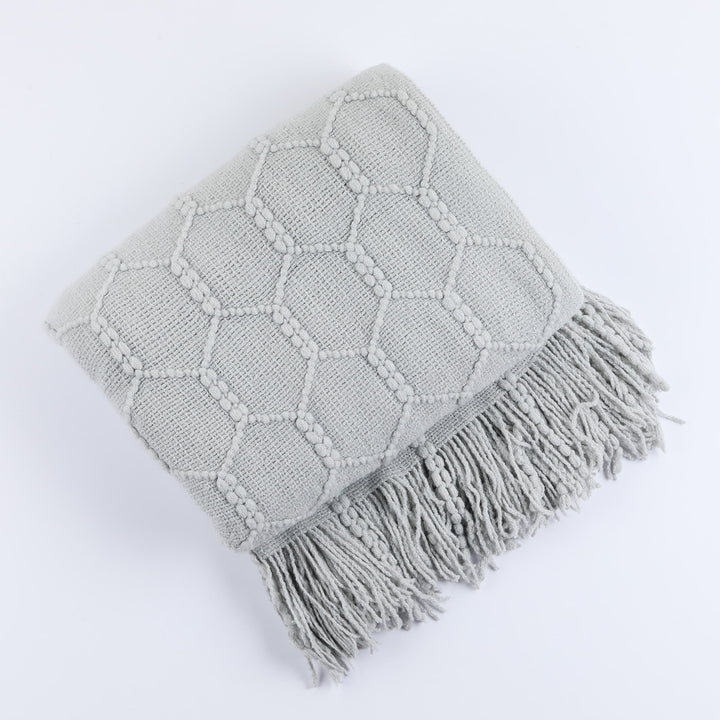 Dekorative Strickwurfdecke