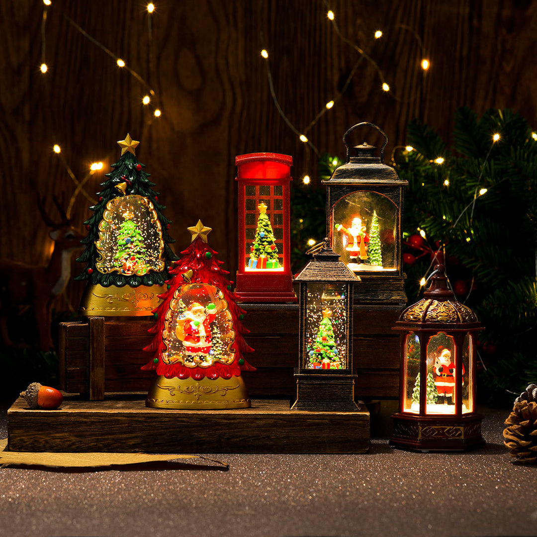 Dekorative Leuchtende Weihnachts-Telefonbox Schüssel