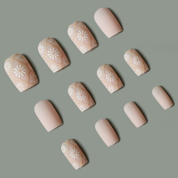 Blumenmuster Acryl Nagelkunstset