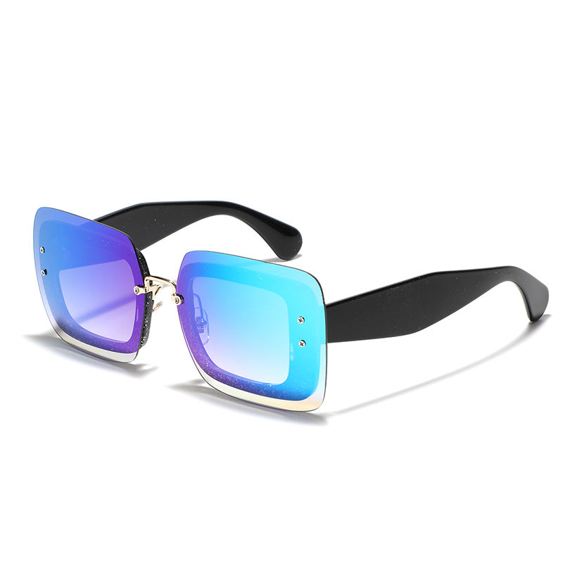 Damen quadratische Sonnenbrille mit innovativem Gestell Karnz