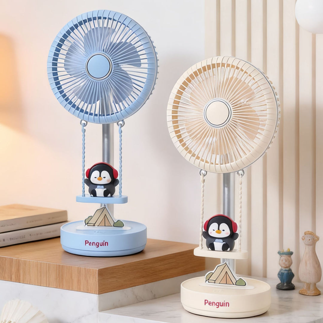 Damen Tischventilator im verspielten Pinguin-Design Karnz