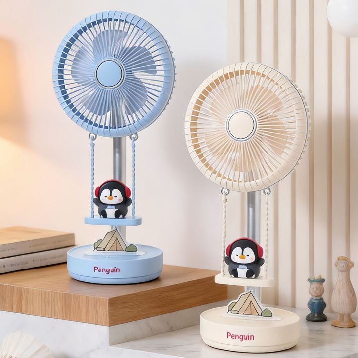 Damen Tischventilator im verspielten Pinguin-Design Karnz