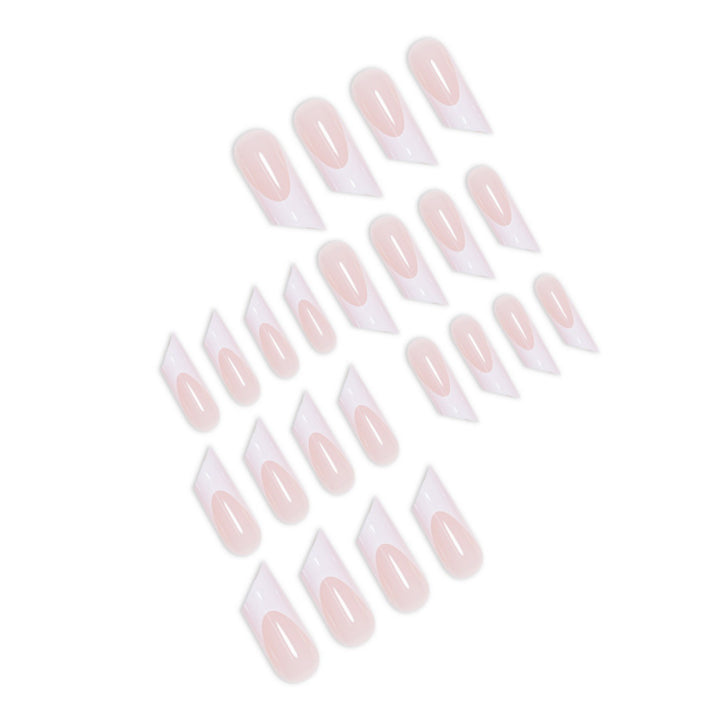 Elegante Französische Tipp Acrylnagelkunstverlängerungen Karnz