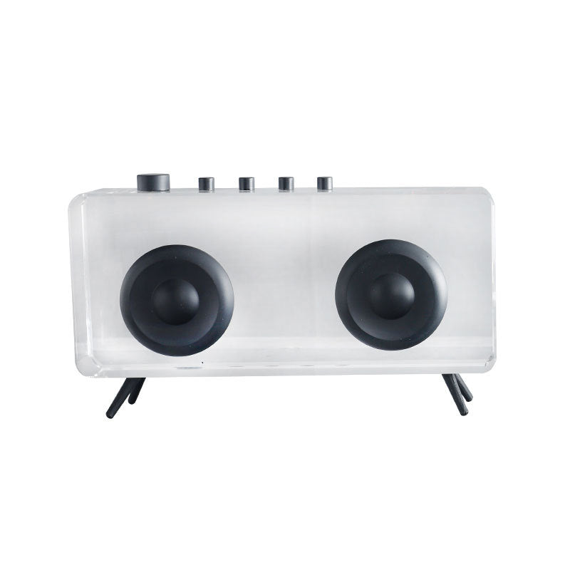 Retro-inspirierte transparente Radio