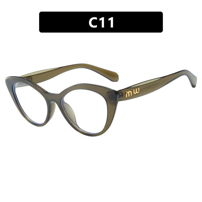 Damen elegante Cat-Eye Sonnenbrille mit luxuriösem hochwertigen Rahmen Karnz