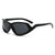 Damen futuristische Sonnenbrille mit aerodynamischem Design Karnz