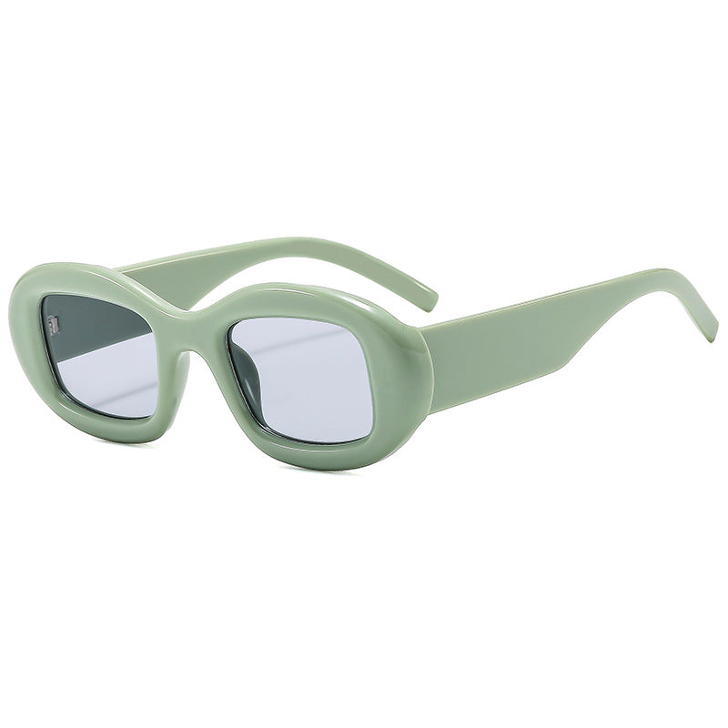 Damen Modische Sonnenbrille mit weichem, geschwungenem Rahmen Karnz