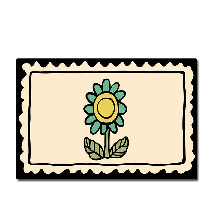 Dekorativer floral bedruckter Badematte Karnz