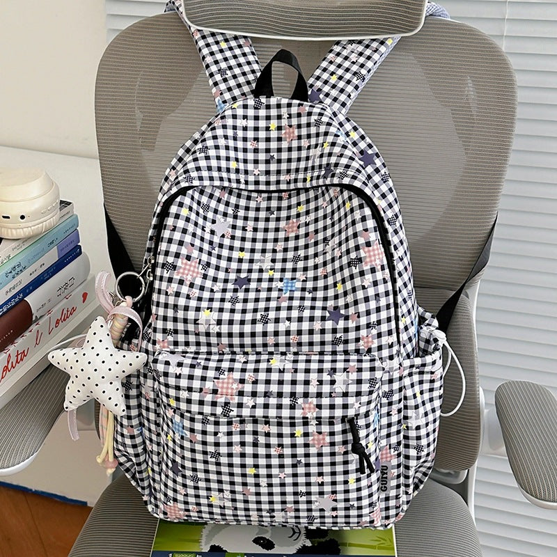 Stylische Gepunktete Sternenmuster Rucksack Karnz