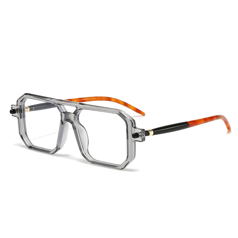 Damen oversized rechteckige Brille Karnz