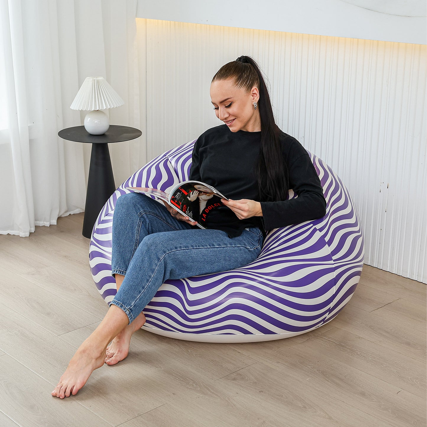 Damen Ergonomische Sitzgelegenheit mit buntem Design Karnz