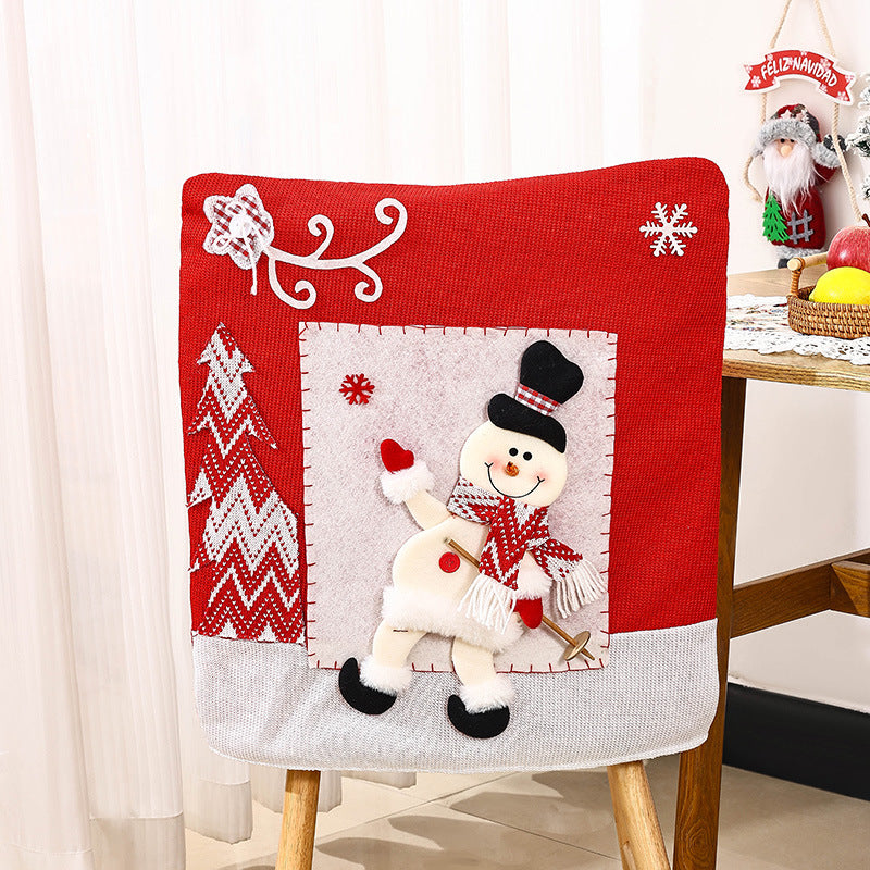 Festliche Stuhlüberzüge mit Weihnachtsmotiv Karnz