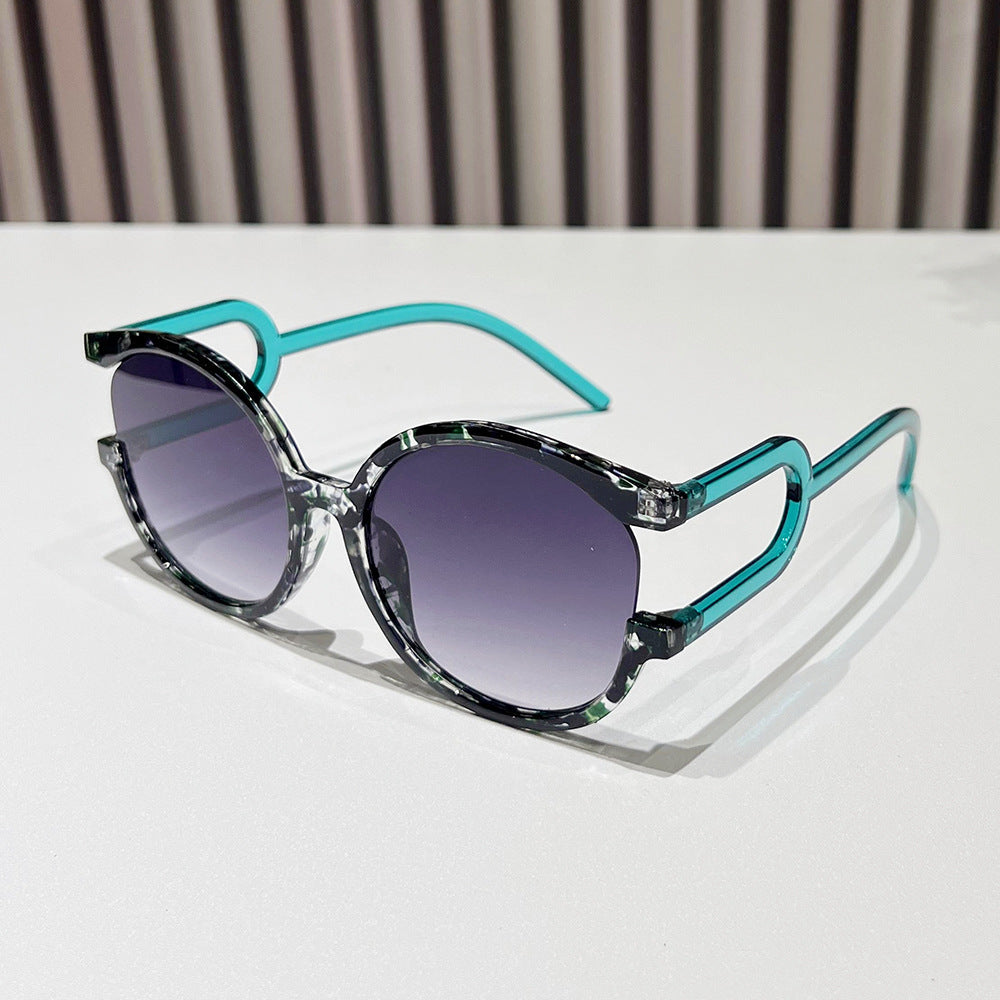 Avant-Garde Zirkuläre Rahmen Sonnenbrille Karnz