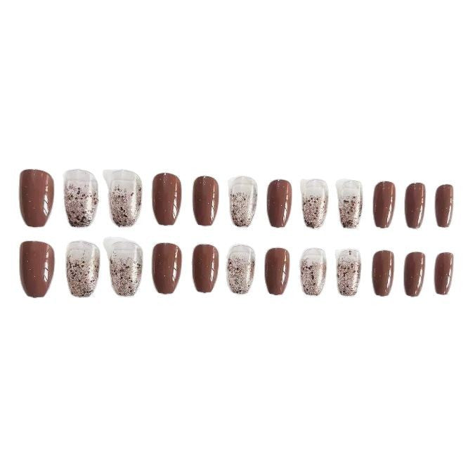 Elegante Langanhaltende Glitzer-Nagelverstärkungen Karnz