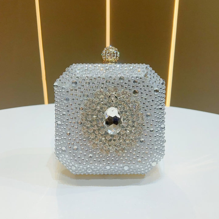 Glänzende mit Strass verzierten Clutch
