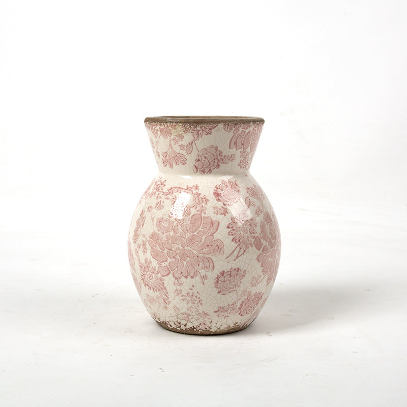 Florale Keramikvase Karnz