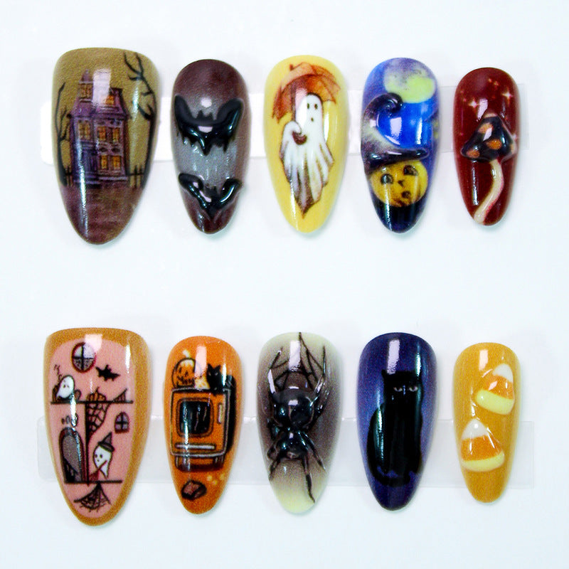 Thematisches Halloween Press-On Nagelkunst Set 1790636675