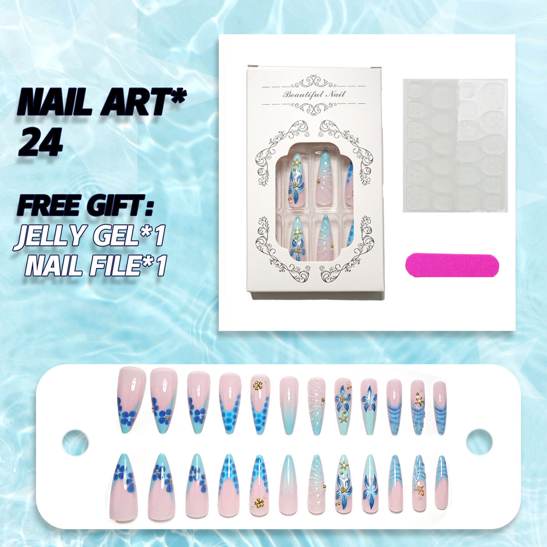 Detailliertes Künstliches Nageldesign-Set