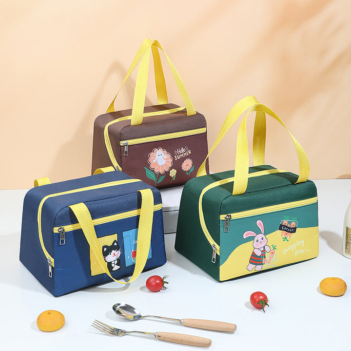 Niedliche cartoonisolierte Lunch-Tasche