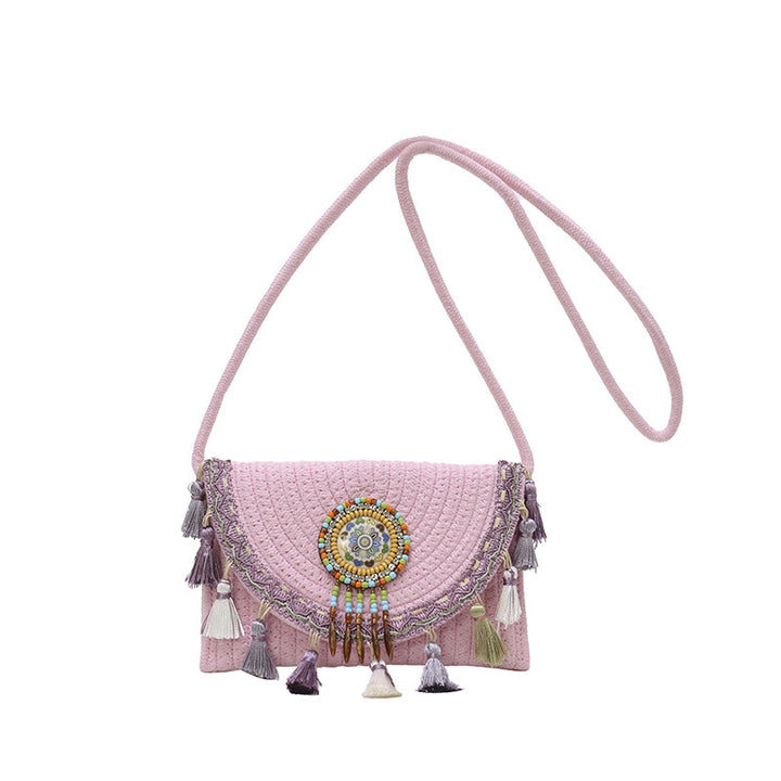 Bohemian-inspiriertes handgefertigtes Perlen-Clutch Karnz