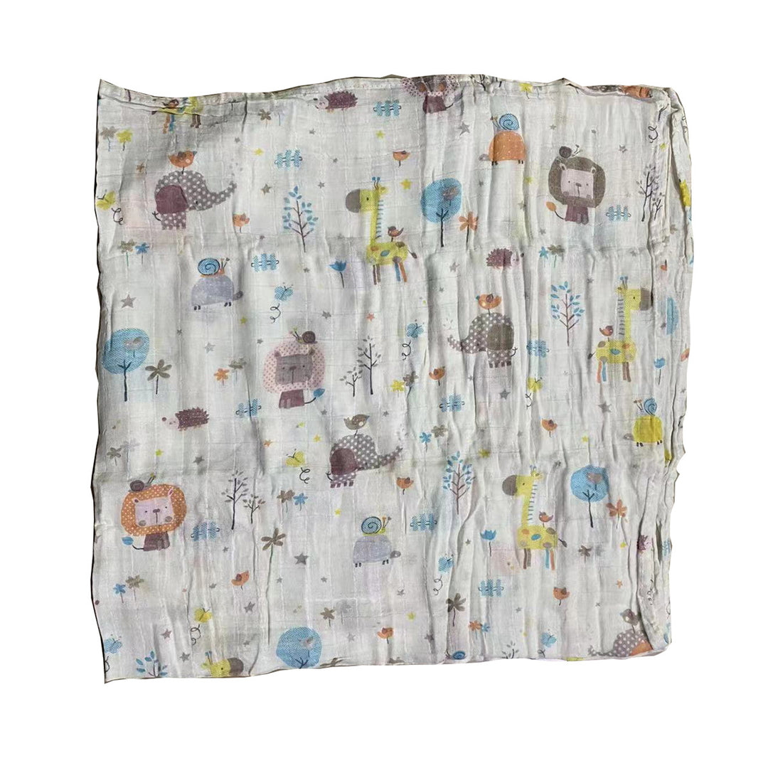 Baumwoll-Musselin Babydecke mit Herzmuster Karnz