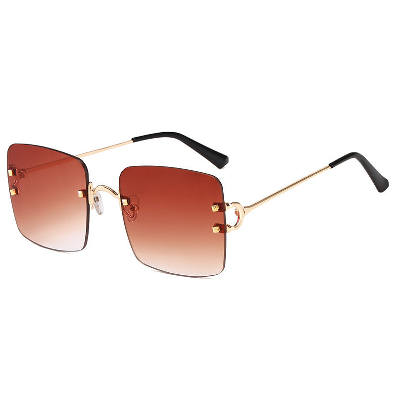 Damen quadratische Sonnenbrille mit elegantem Metallrahmen und robusten Gläsern Karnz