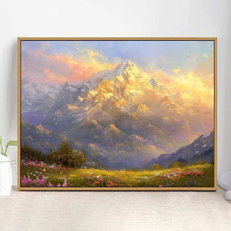 Majestic Mountain Landscape Kunstdruck Karnz