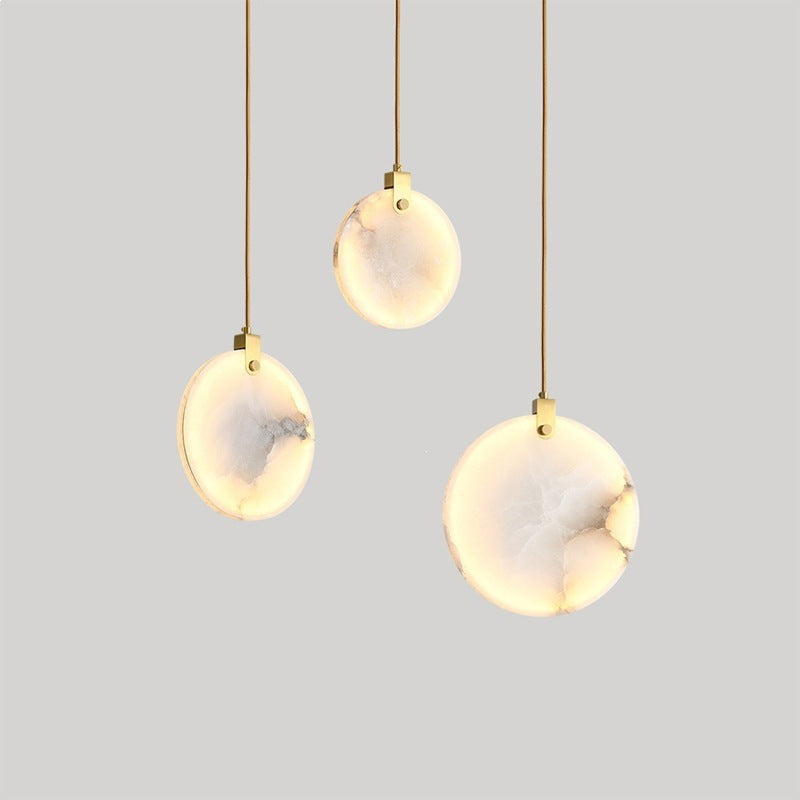 Elegante Marmor Kreis Pendelleuchte
