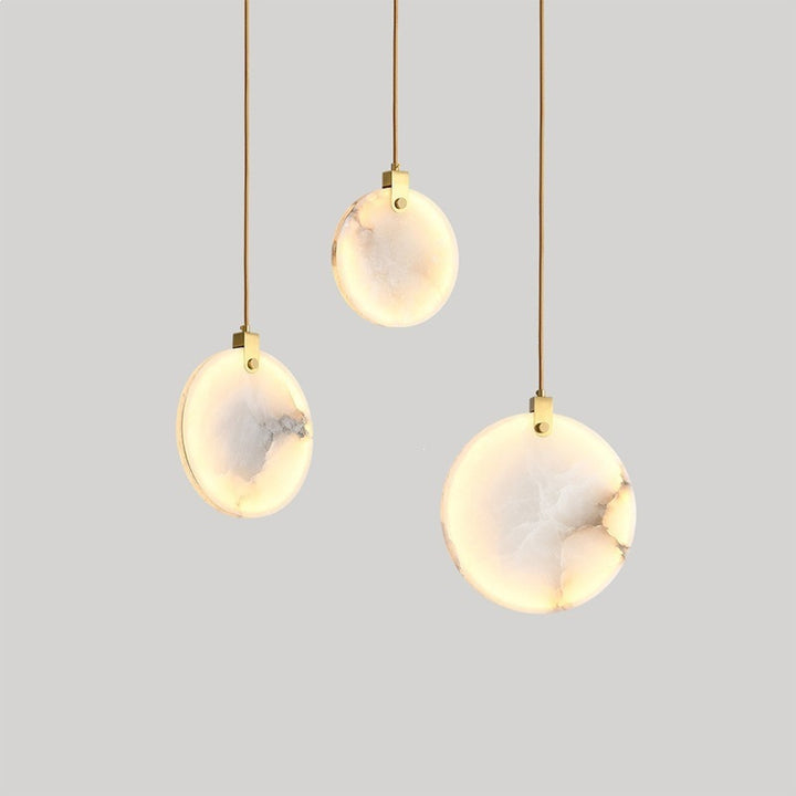 Elegante Marmor Kreis Pendelleuchte