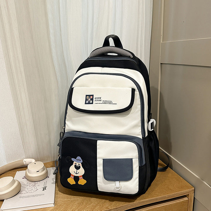 Stylischer Mehrfach-Taschen Schulrucksack