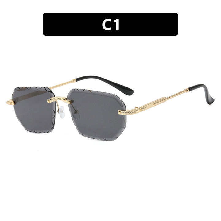 Damen geometrische Sonnenbrille mit verspiegelten Gläsern und robustem Rahmen Karnz